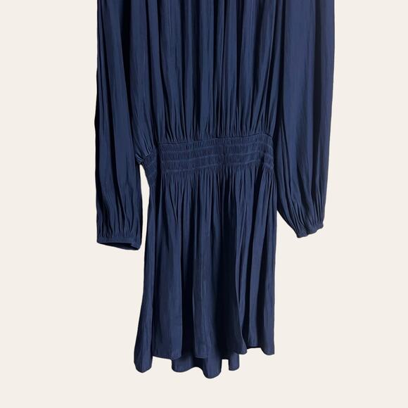 Ramy Brook Shelby Navy Blue Cold Shoulder Long Sleeve Mini Dress Size Small - Picture 7 of 11